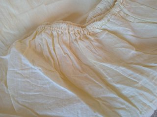 Lenzuola cotone vintage singolo giallo