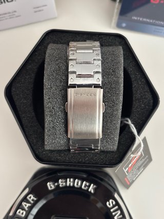 Reloj Casio G-Shock Plateado Naranja