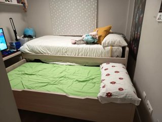 Cama juvenil con cajones