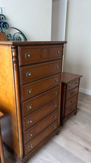 Juego Muebles Dormitorio: Cabecero, Cómoda y Mesit