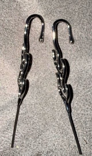 Pendientes Ear Cuff Diseño Llamas Plata