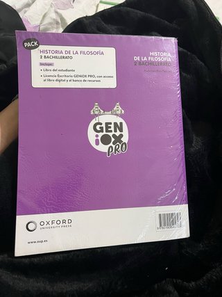 Libro filosofía Oxford - Serie GENiOX Pro 2 bach