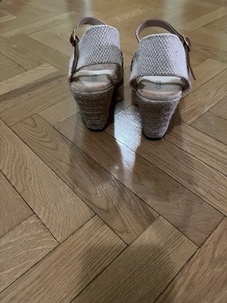 Alpargatas cuña GOGO Talla 38 de tela y esparto