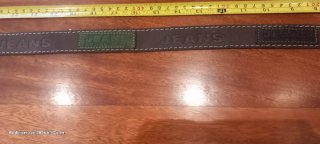 Cinturón de piel marrón para hombre