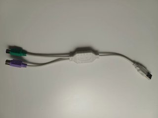 Teclado IBM + teclado Dell + adaptador