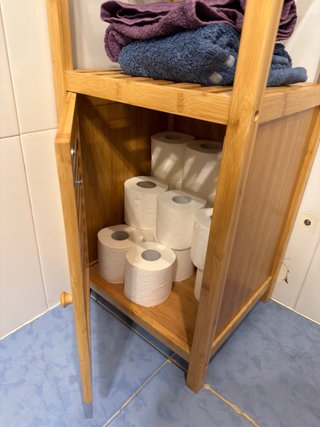 Mueble de baño de bambú
