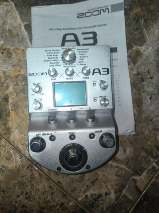 Pedalera Zoom A3 Efectos Guitarra Acústica