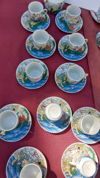 Servizio caffè orientale porcellana