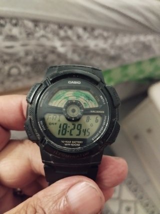 Reloj Casio Negro WR100M 10 Year Battery