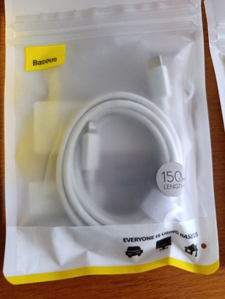 Lote Cargador Baseus 20W y 2 Cables iPhone
