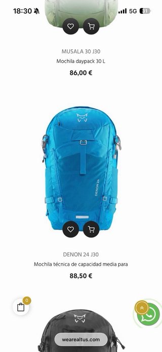 Mochila Denon 24 Trekking Montaña Azul