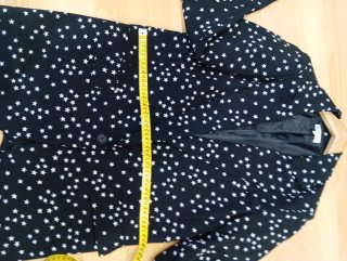 Americana Minueto estrellas negra Talla M