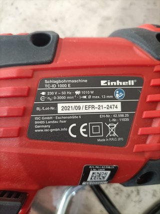 - Einhell taladro impacto ergonómico potente