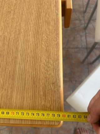Mesa auxiliar de madera plegable
