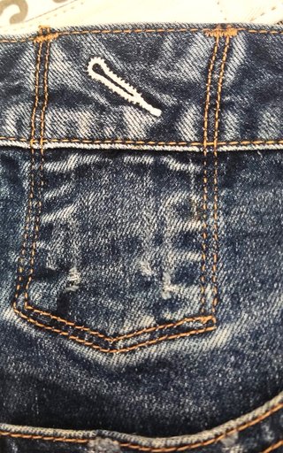 Jeans Cortos Desgastados Talla 38