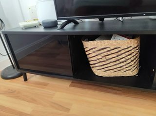 Mesa TV negra moderna