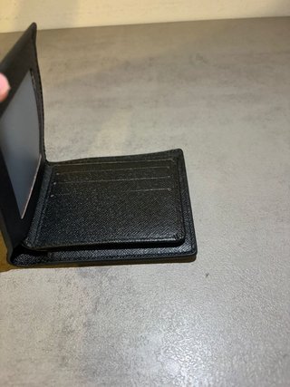 LV Portafoglio a scacchi grigio/nero con scatola