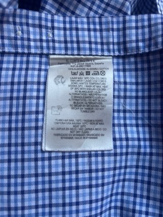 Camisa cuadros Emidio Tucci. Talla 5
