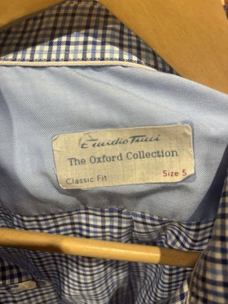 Camisa cuadros Emidio Tucci. Talla 5