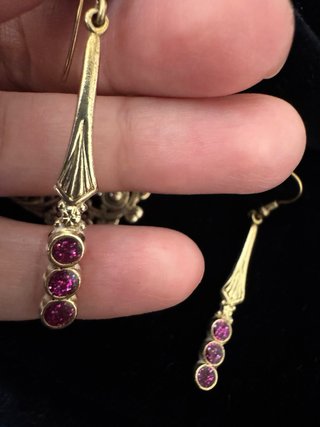 Pendientes Vintage Latón Artesanales