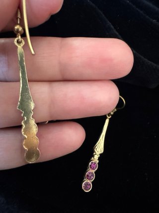 Pendientes Vintage Latón Artesanales