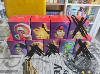 Pack 5 Figuras Super Mario McDonald's