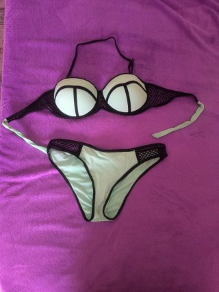 Bikini verde y negro
