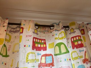 Conjunto cortinas, cojines y colchas