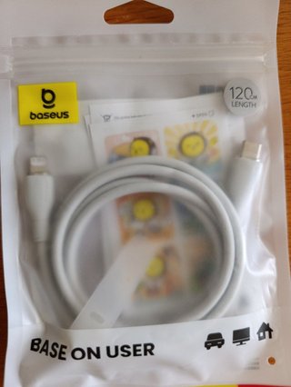 Pack cargador Baseus 20W y 2 Cables iPhone
