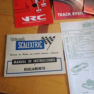 Lote Scalextric:  Regalo manual carreras y folleto