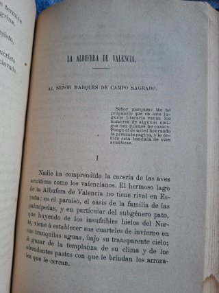 Libro los cazadores 1876 Pérez Escrich