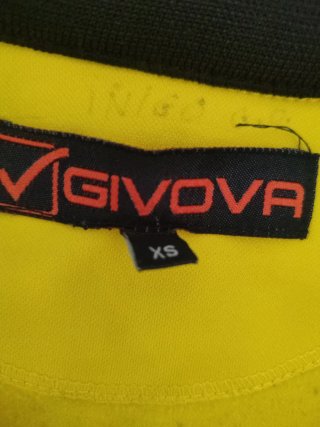 Sudadera Givova Amarilla Cremallera