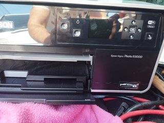 Impresora Epson Negra y Plateada