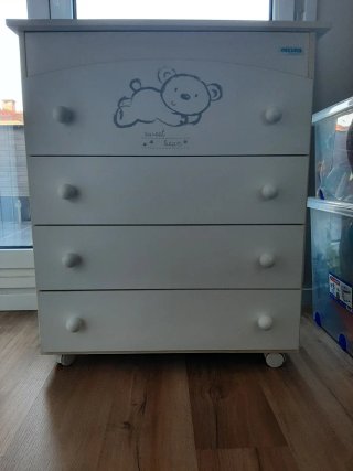 Cambiador bebé Micuna con dibujo oso