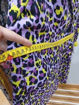 Americana Lolita Leopardo Morado y Amarillo