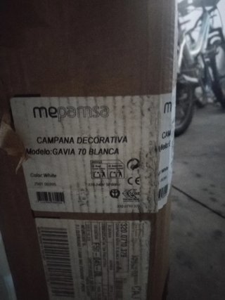 Campana extractora 70 cm Blanca