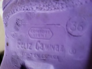 Zuecos morados
