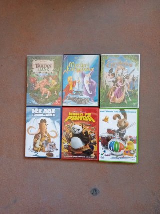 Lote 6 Películas DVD Disney y Dreamworks