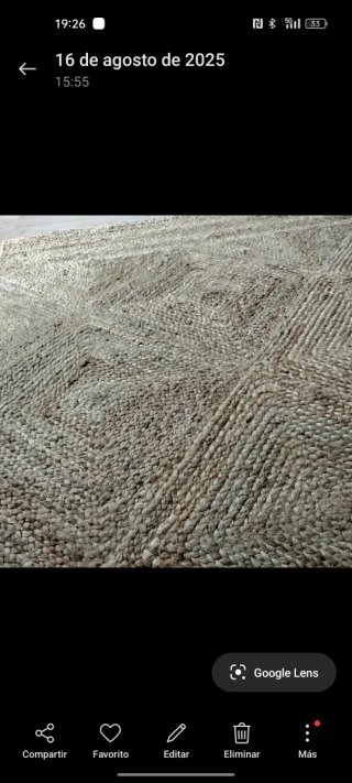Alfombra Yute Natural Rectangular
