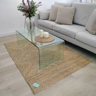 Alfombra Yute Natural Rectangular