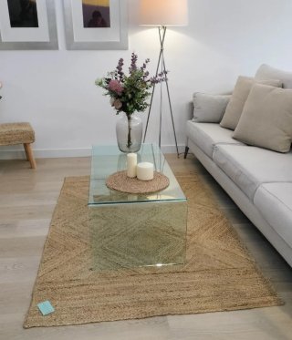 Alfombra Yute Natural Rectangular