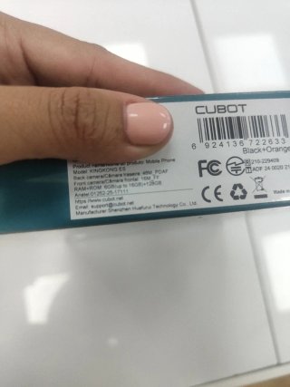 Teléfono Cubot KingKong ES Negro/Naranja nuevo