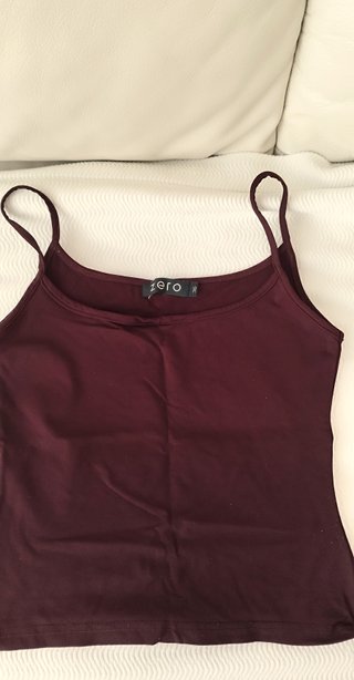 Top tirantes granate Zero talla S