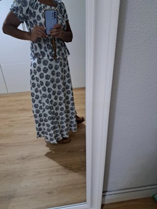 Conjunto falda y top estampado floral