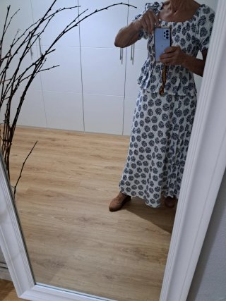 Conjunto falda y top estampado floral