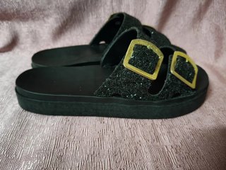 Ciabatte Sensi Nere Glitter
