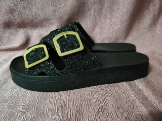 Ciabatte Sensi Nere Glitter