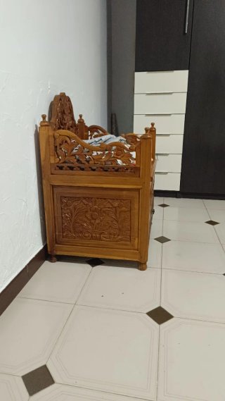 Trono Balinés Madera Tallada