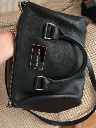 Bolso Bimba y Lola Negro Cuero