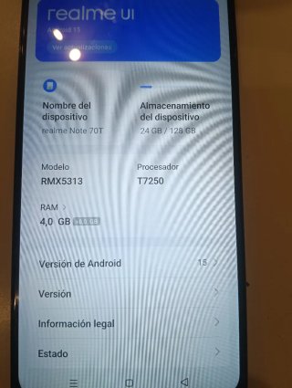 Realme Note 70T Negro